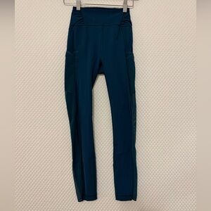 Lululemon Dark Teal High-Waist Athletic Leggings